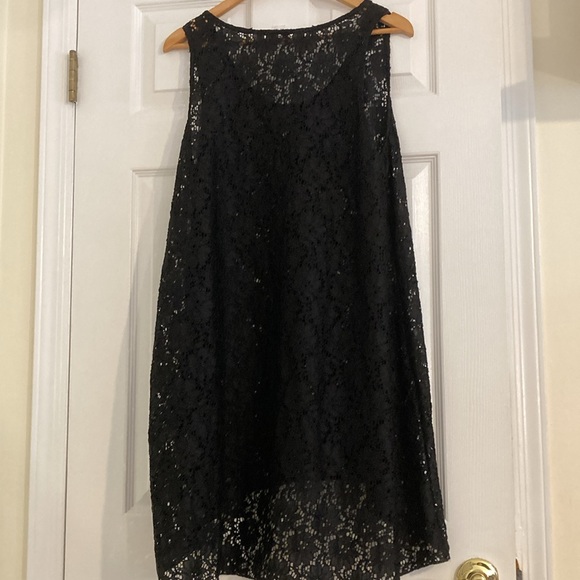 Profile by Gottex Round Neck Dress Swim Cover-Up Floral Design Black XL - Picture 5 of 5